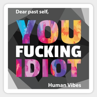 Funny Sarcastic Quote: Dear Past Self Sticker